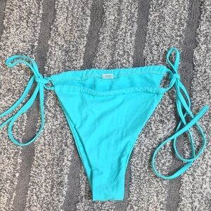 Turquoise Bikini Bottom with Side Ties